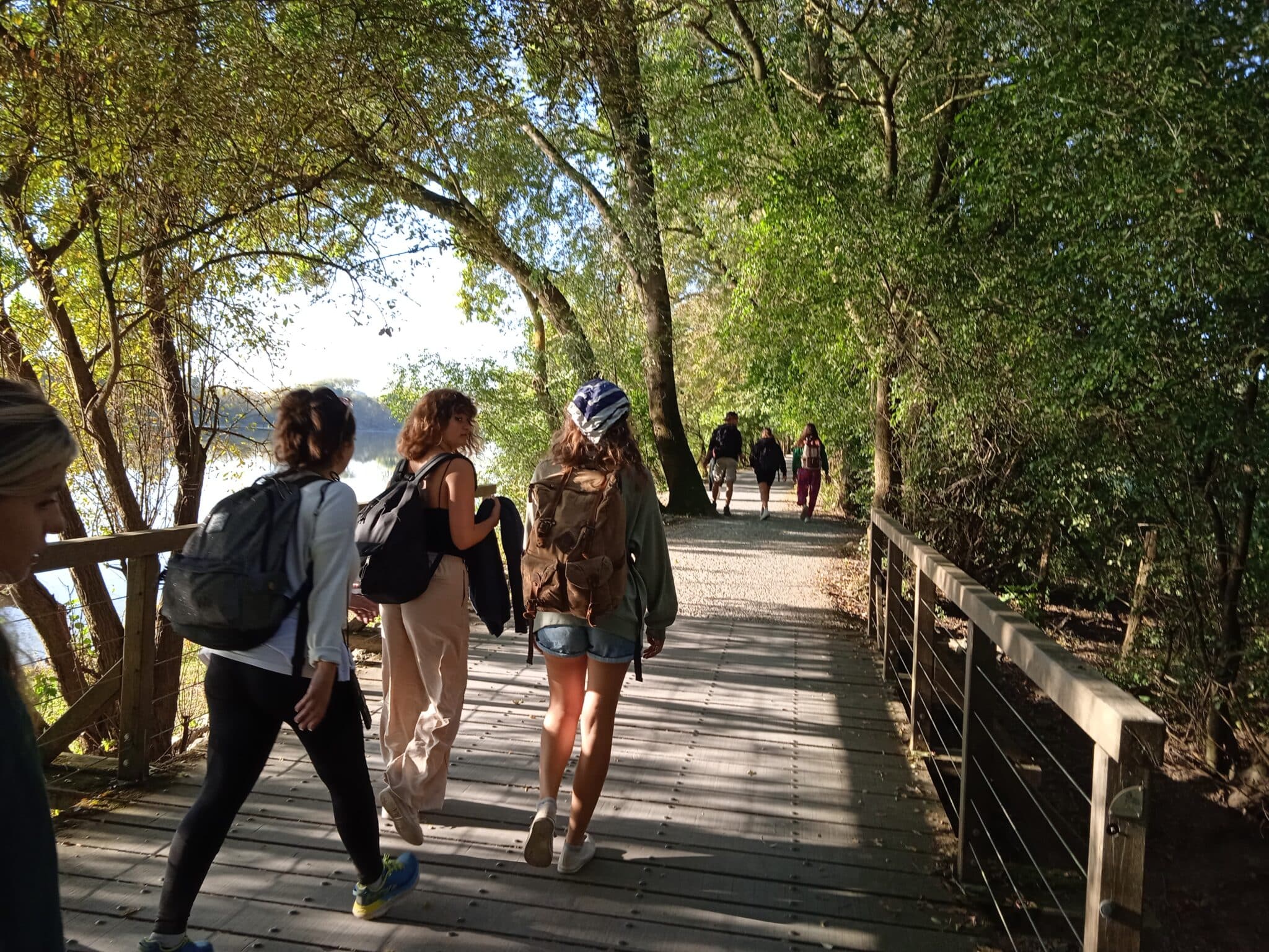 En octobre, la session d'intégration permet de constituer un groupe solidaire. Ici les étudiants du D.U. (bac+3) 